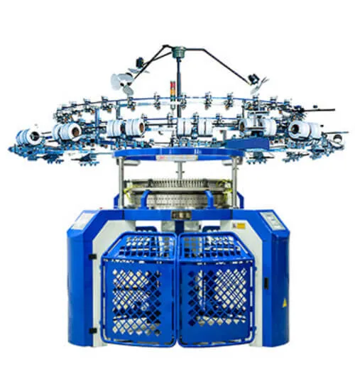 Electronic circular knitting machine with jacquard system