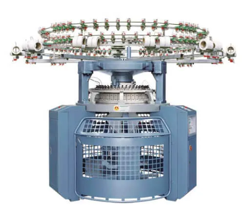 Circular knitting machine manufacturing workshop environment